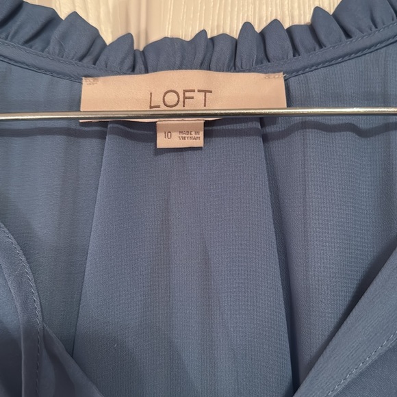 LOFT Blue Mini Dress - Picture 2 of 5